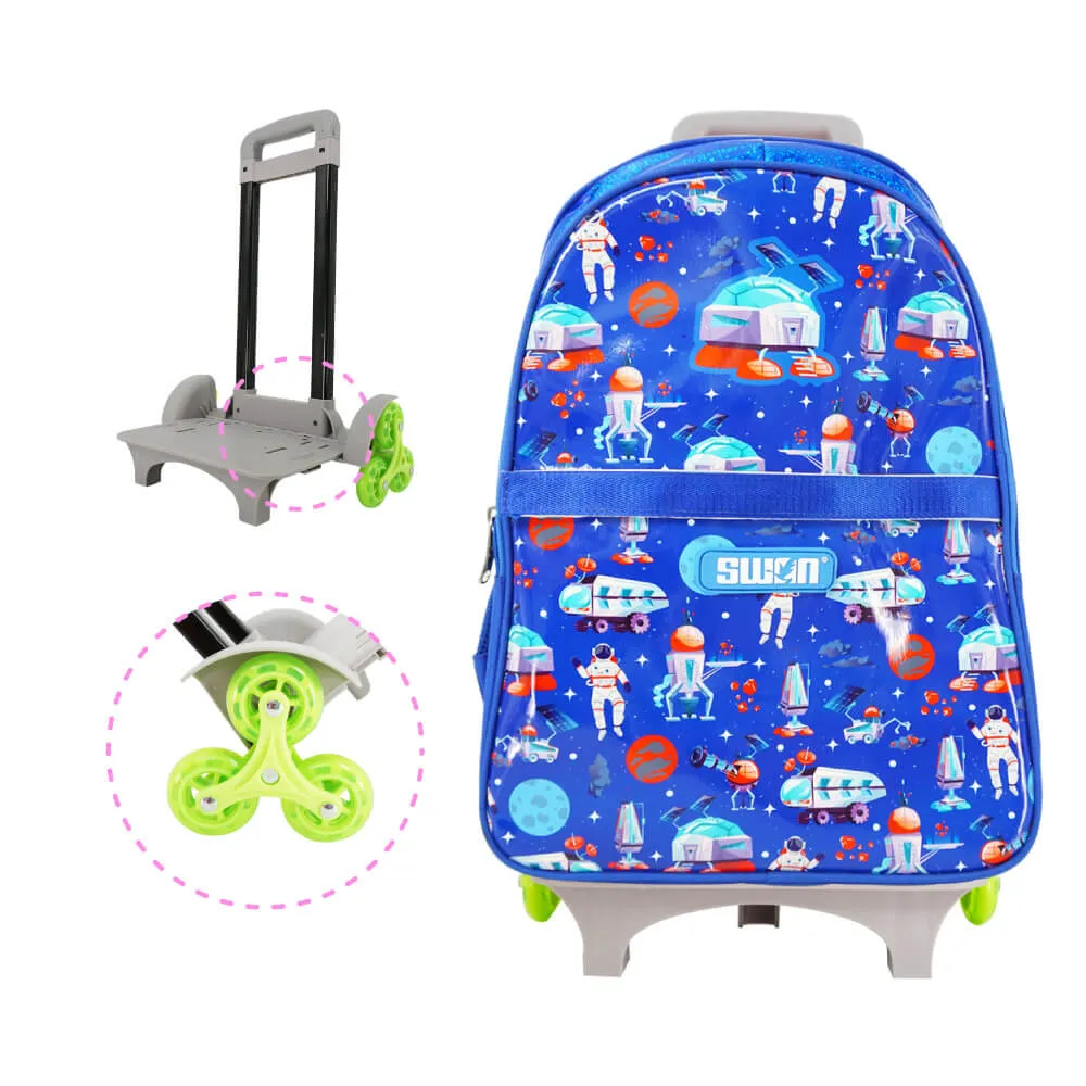 SWAN SHINE PRIMARY (XL) STAIRCASE TROLLEY SCHOOL BAG