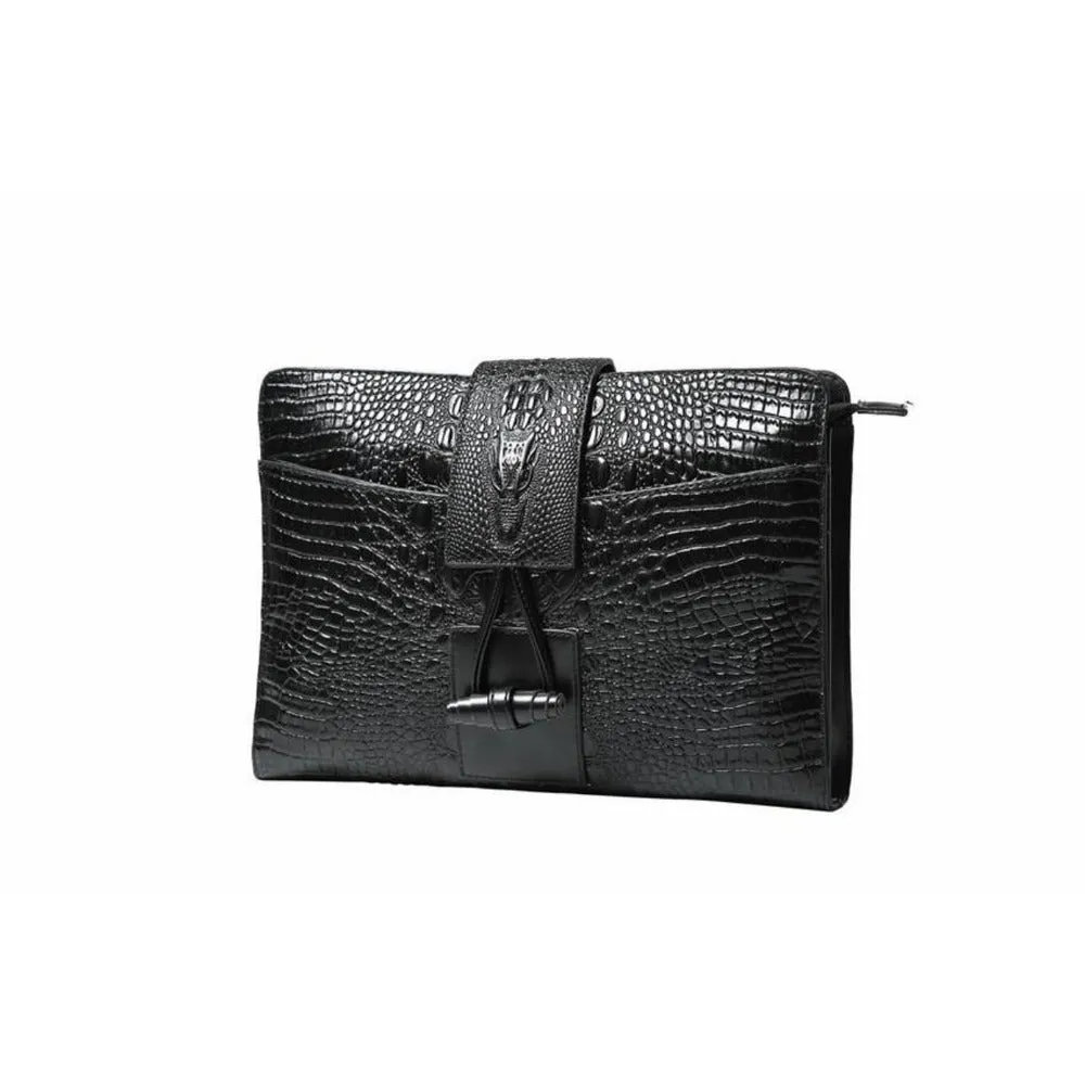 Teagan Faux Crocodile Crossbody / Clutch Bag