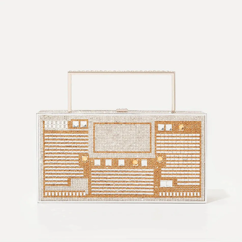 TEEK - Radio Evening Rhinestone Clutch Bag