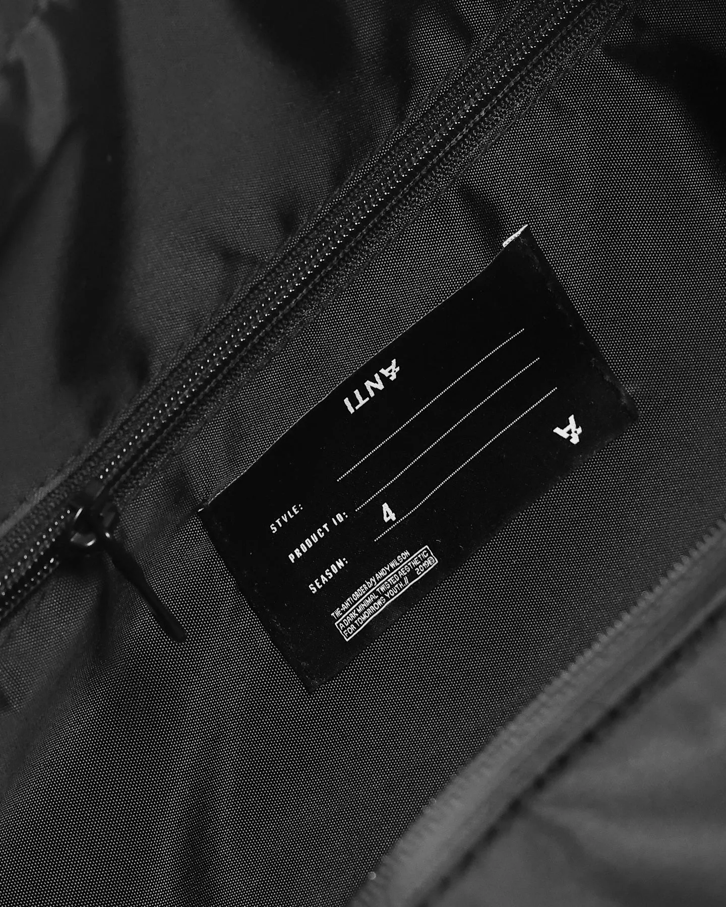 The Anti Order Biography Duffle Bag Black/Black