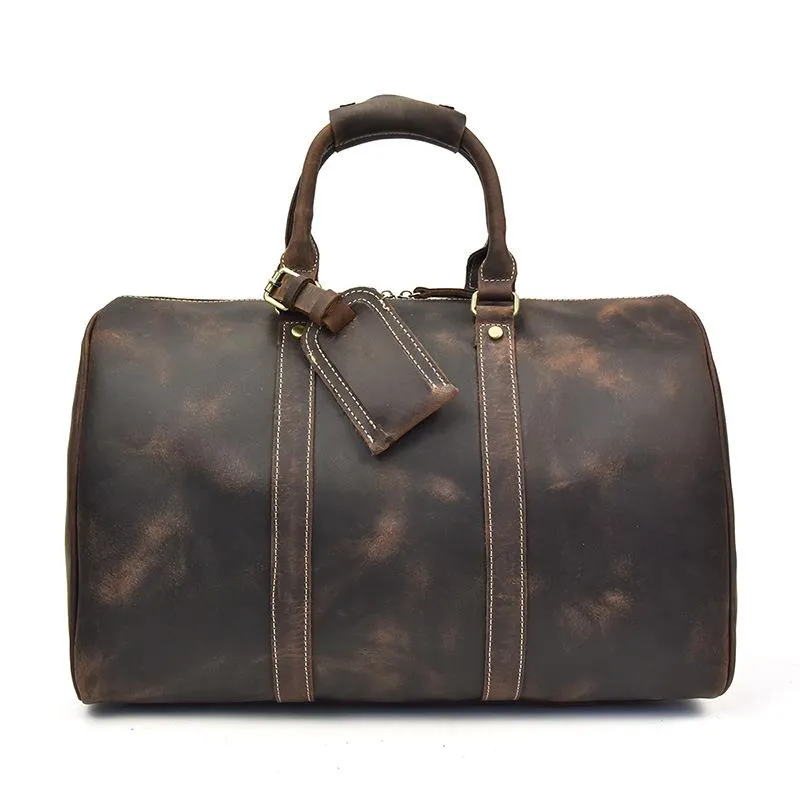 The Brandt Weekender | Small Leather Duffle Bag