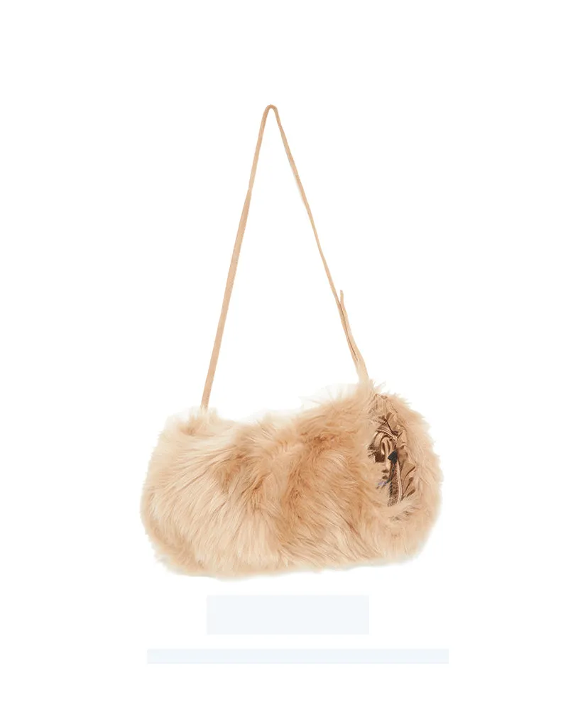 The Cozy Cashmere Shearling Muff Bag