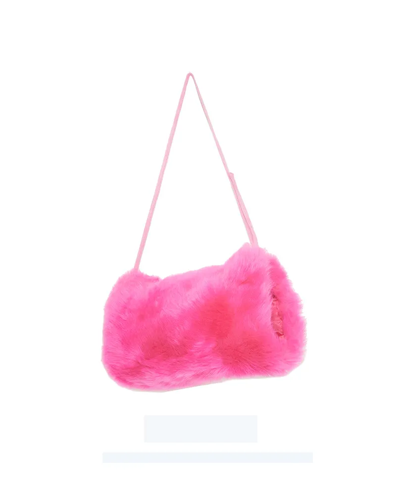 The Cozy Cashmere Shearling Muff Bag