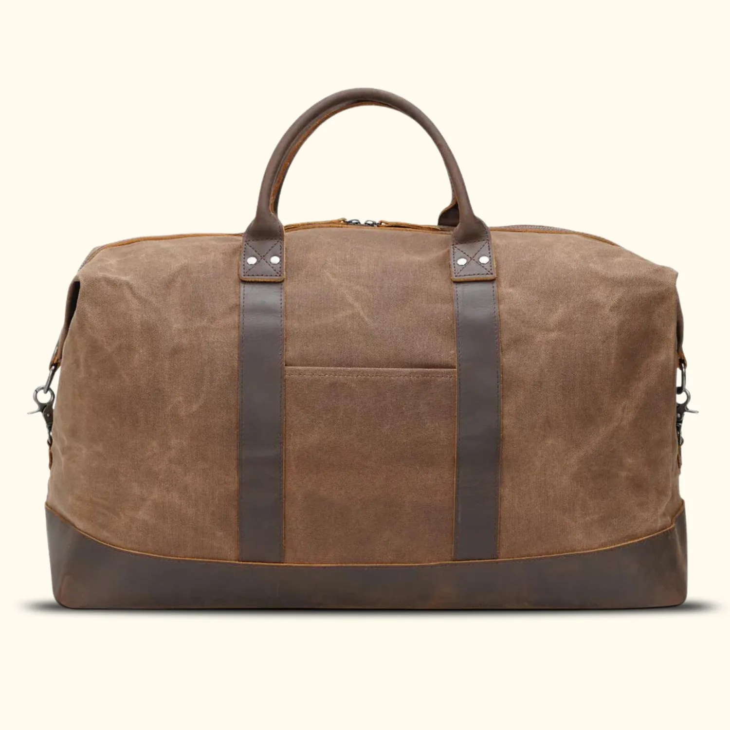 The Explorer - Leather and Waxed Canvas Duffel Bag