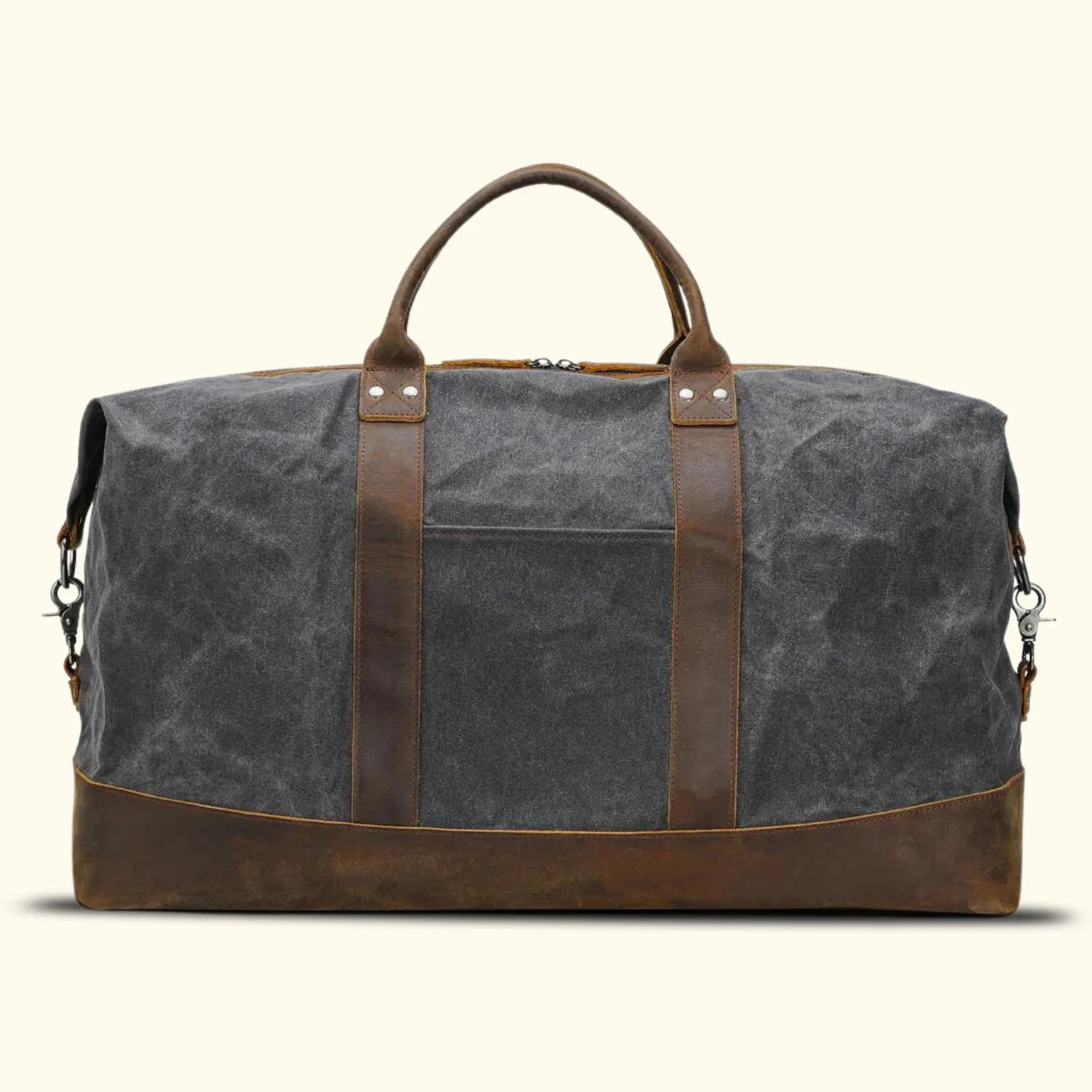 The Explorer - Leather and Waxed Canvas Duffel Bag