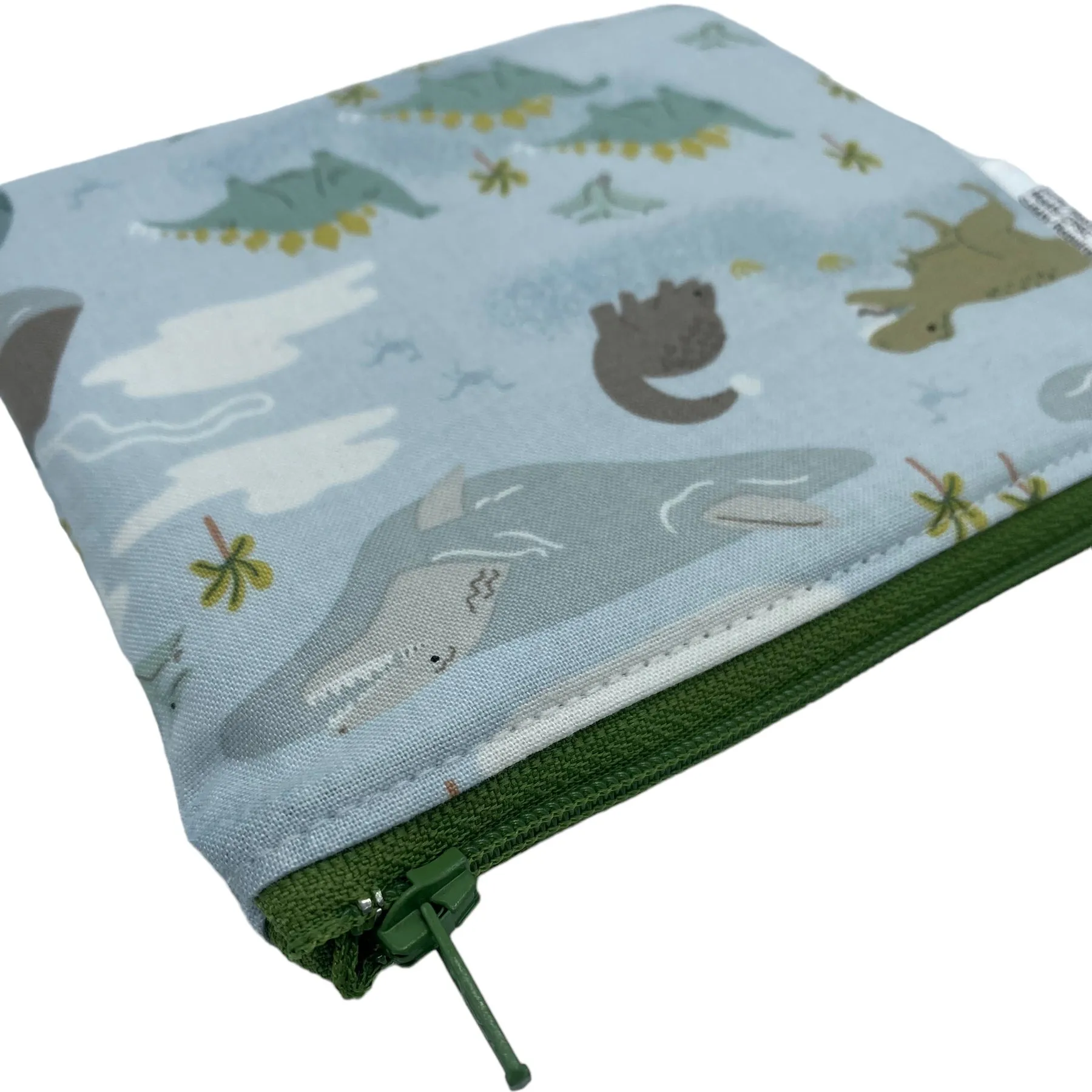 Toddler Sized Reusable Zippered Bag Dinosaurs