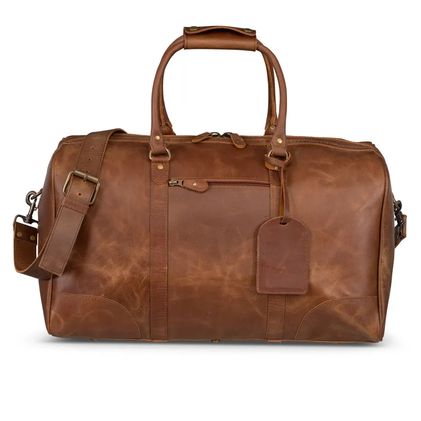 Tourist Leather Duffle 21" Saddle Brown