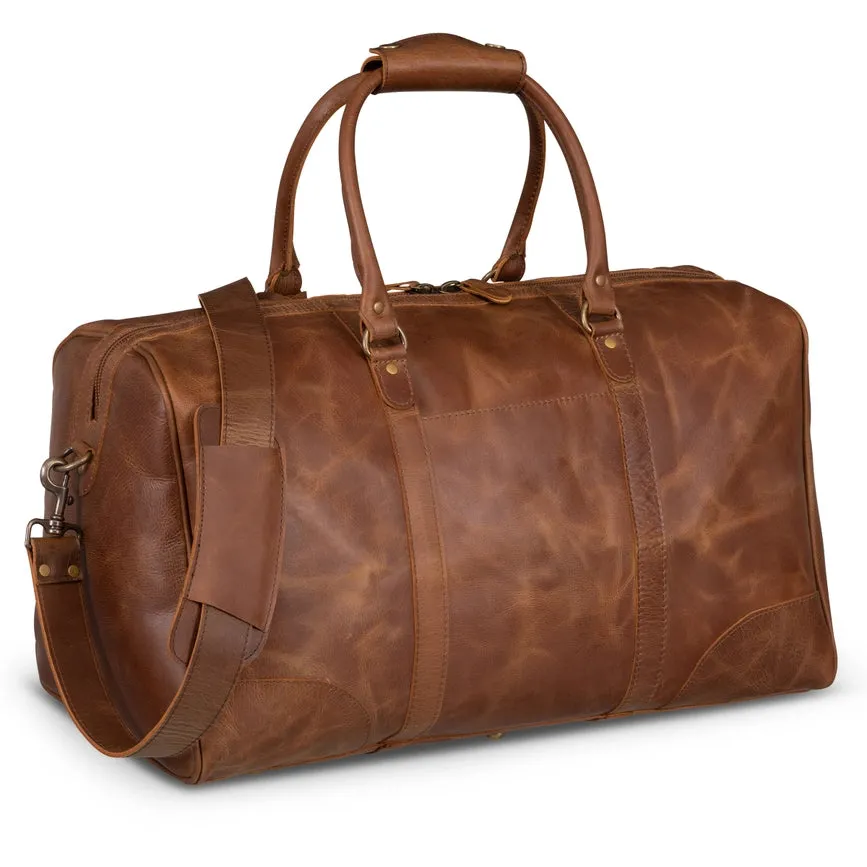 Tourist Leather Duffle 21" Saddle Brown