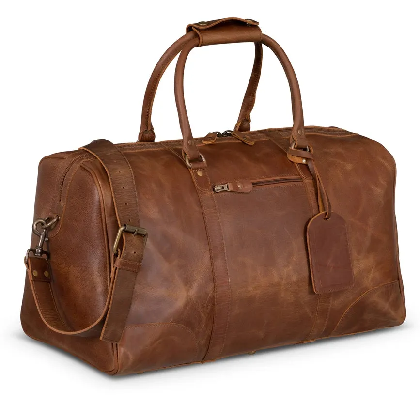 Tourist Leather Duffle 21" Saddle Brown