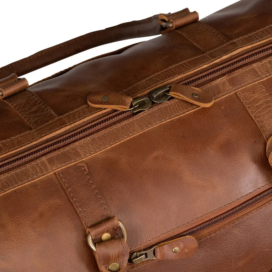 Tourist Leather Duffle 21" Saddle Brown