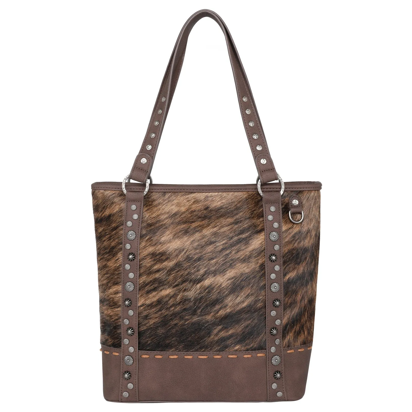 TR140G-8113 Trinity Ranch Hair-On Cowhide Collection Concealed Carry Tote