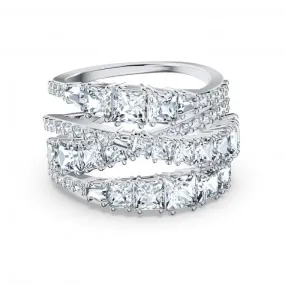 Twist Wrap White Rhodium Plated Ring