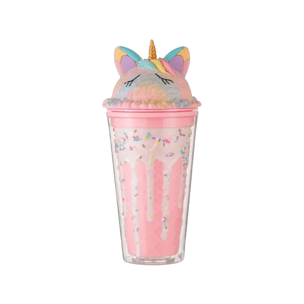 UNICORN AND ICE CREAM SHAPED WATER BOTTLE 450ML