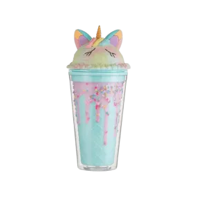 UNICORN AND ICE CREAM SHAPED WATER BOTTLE 450ML