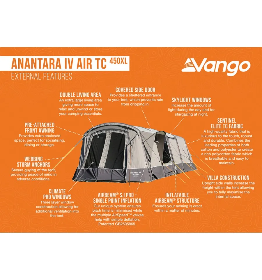 Vango Anantara Air TC 450XL Tent