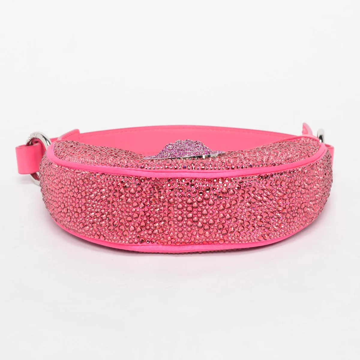 Versace Pink Crystal Repeat Mini Embellished Medusa Bag