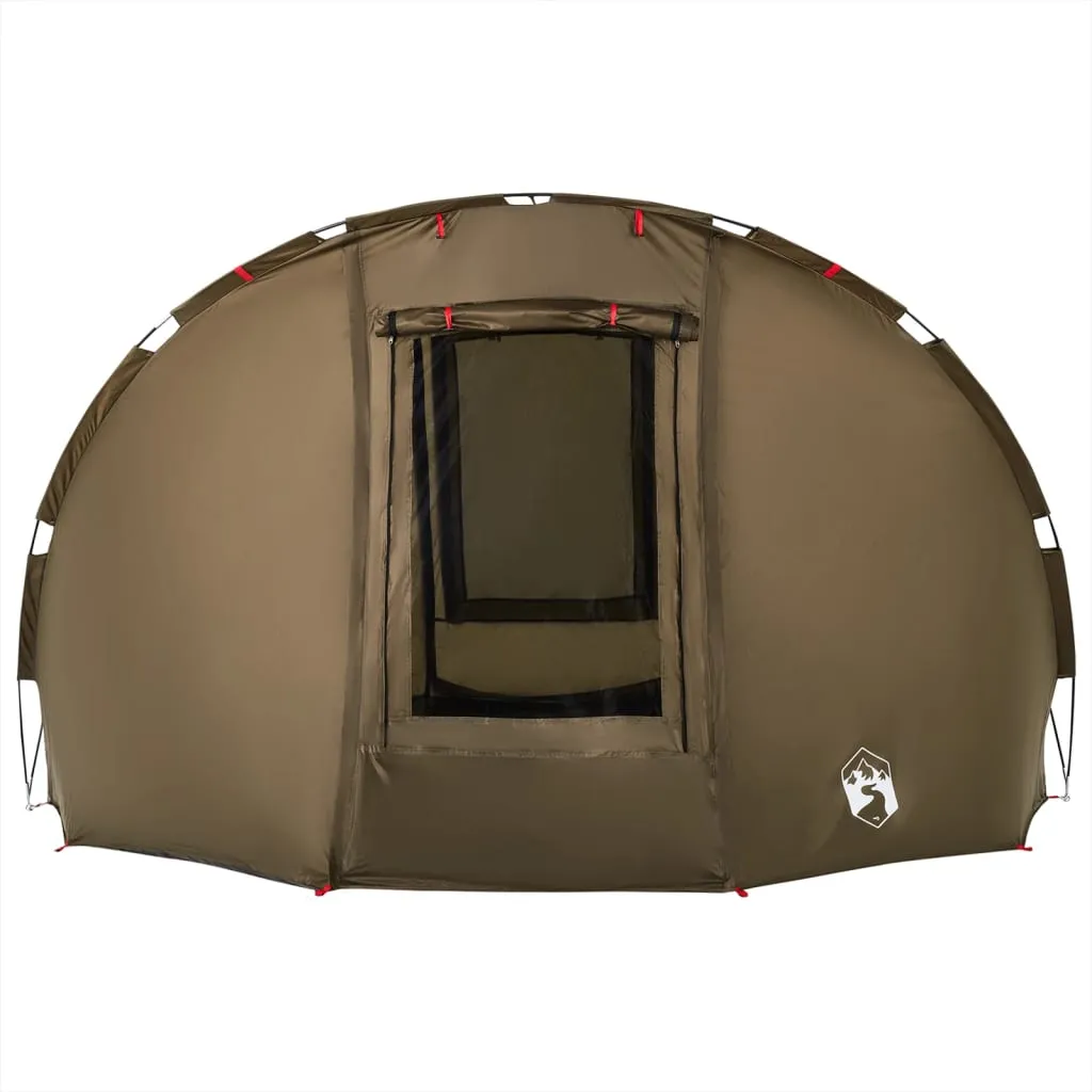 vidaXL Fishing Tent 5-Person Olive Green Waterproof