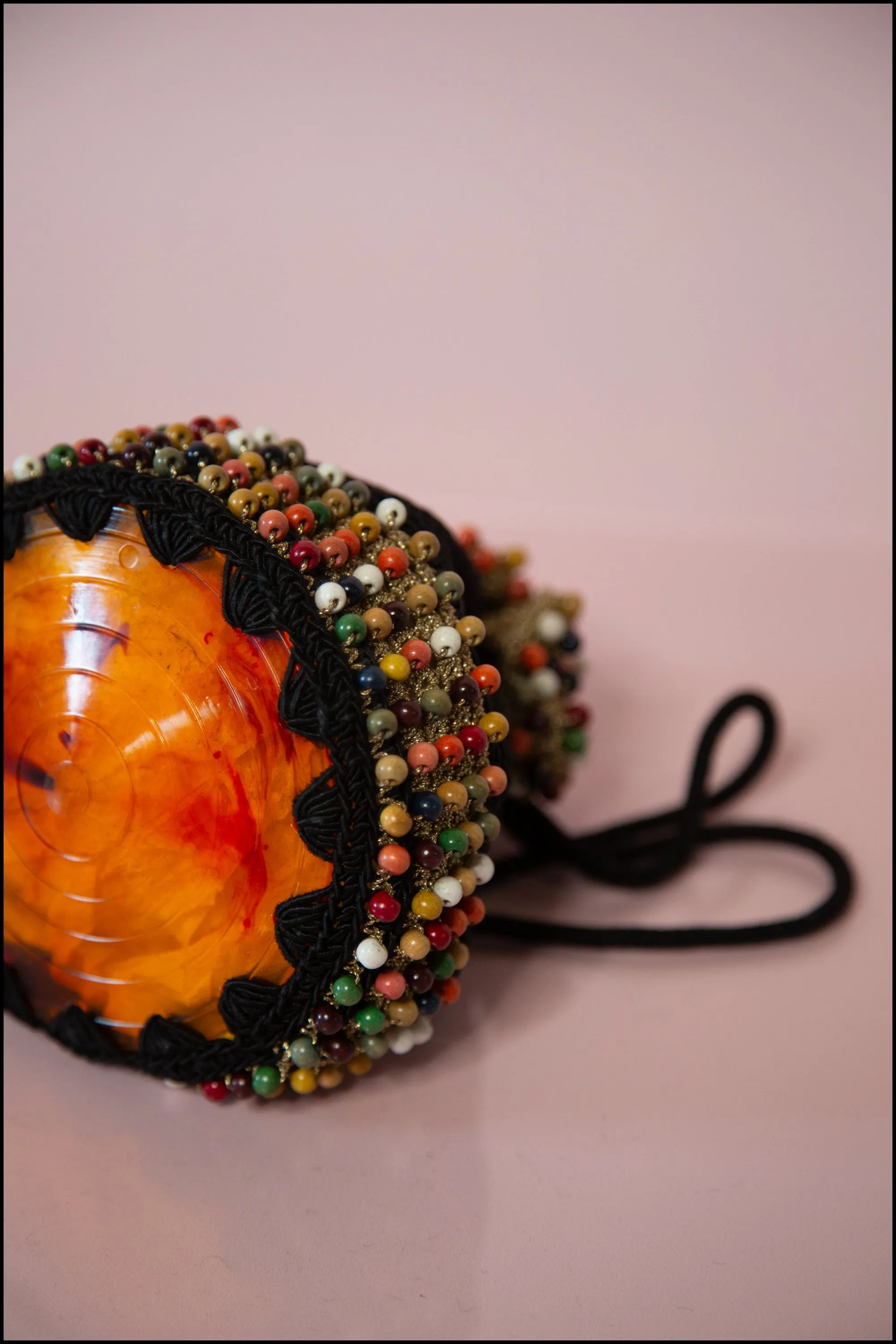 Vintage 1940s Rainbow Beaded Evening Bag