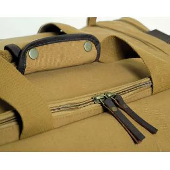 Vintage Canvas Leather Weekender Bag