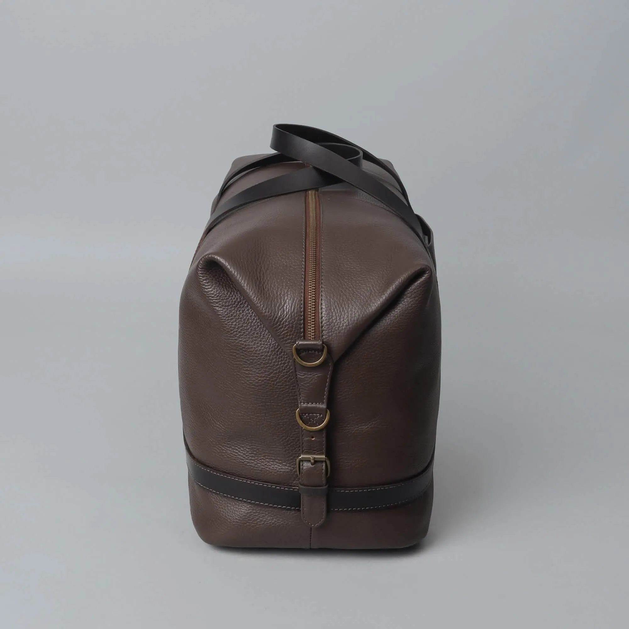 Vintage Charm Full Grain Leather Travel Duffle Bag