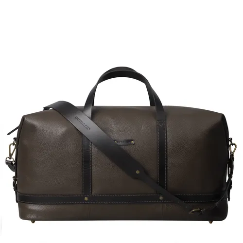 Vintage Charm Full Grain Leather Travel Duffle Bag