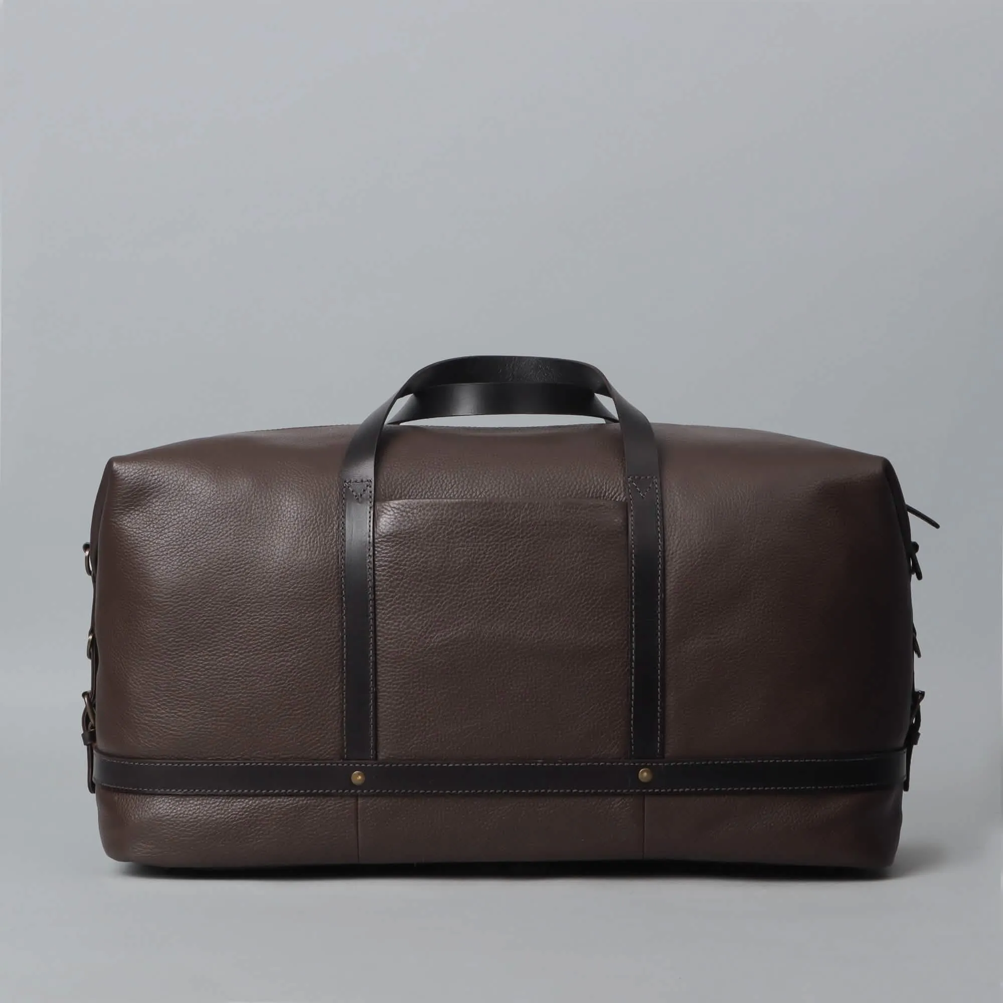 Vintage Charm Full Grain Leather Travel Duffle Bag