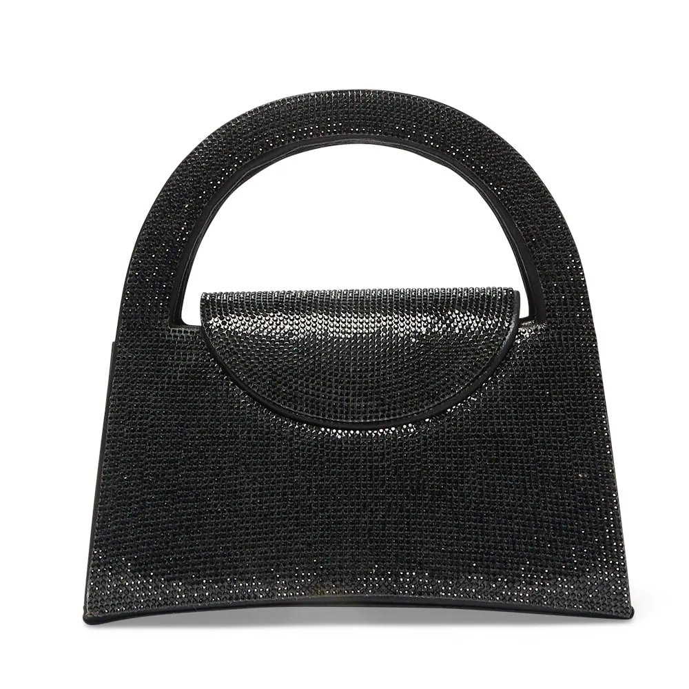 Vixen Evening Bag in Black Crystal