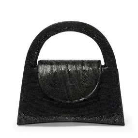 Vixen Evening Bag in Black Crystal