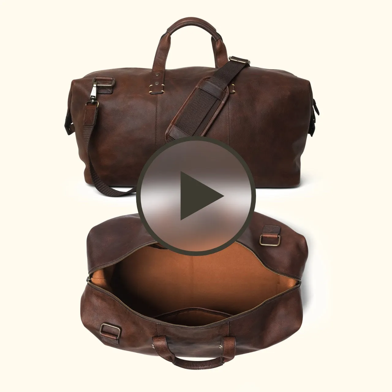 Walker Leather Weekend Bag | Rustic Tan