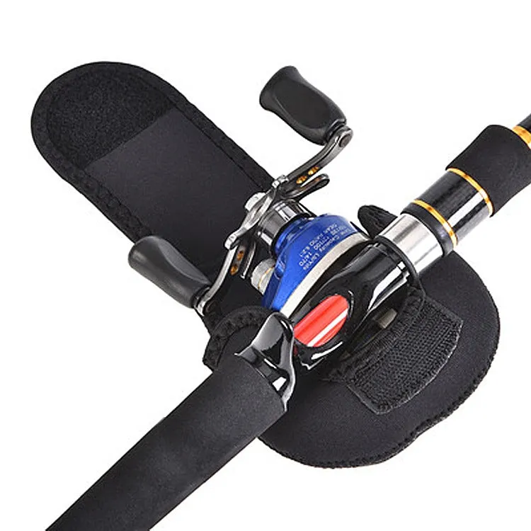 Water Drop-Shaped Fishing Wheel Protective Case Neoprene Fish Wheel Bag(Black)