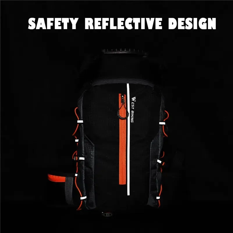 WEST BIKING Bike Bags Portable Waterproof Backpack 10L Cycling Water Bag Outdoor Sport Climbing Hiking Pouch Hydration Backpack