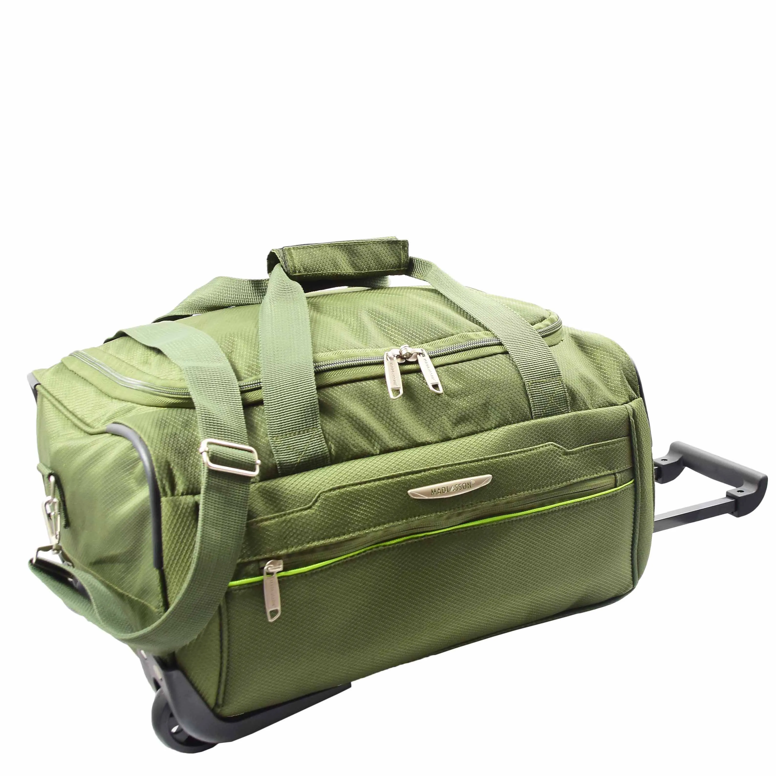 Wheeled Holdall Duffle Mid Size Bag HOL214 Khaki