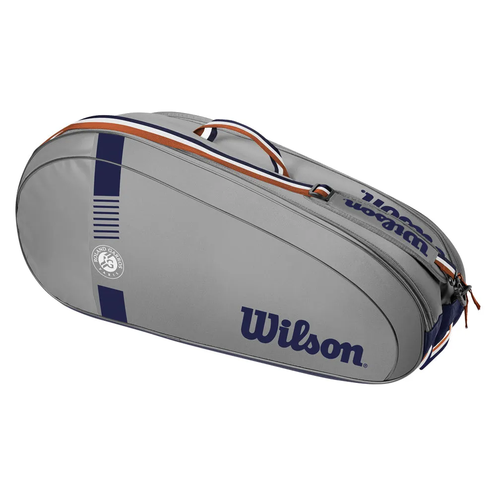 Wilson Roland Garros Team 6 Racket Bag - Grey