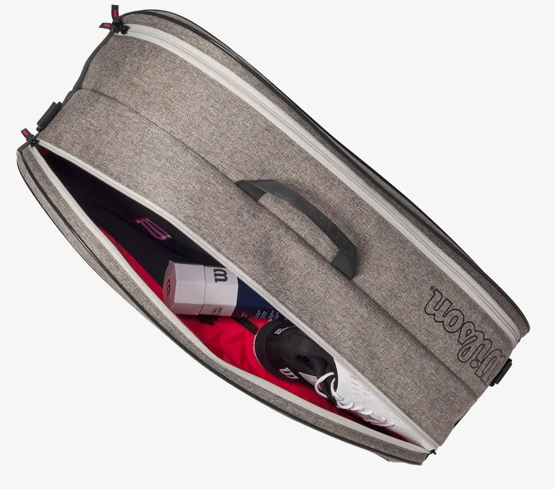 Wilson Team Pack 6-Racquet Bag Heather Grey