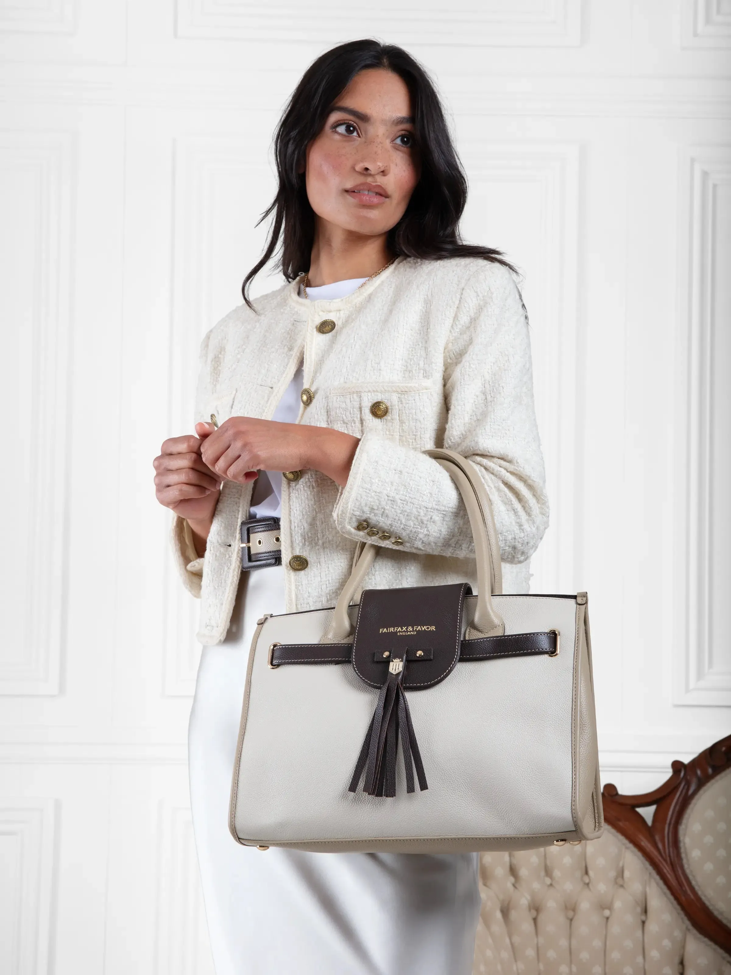 Windsor Handbag - Neutral Tri-Colour