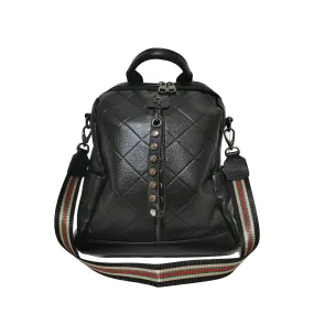 Women's cowhide leather Diamond V2 design backpack