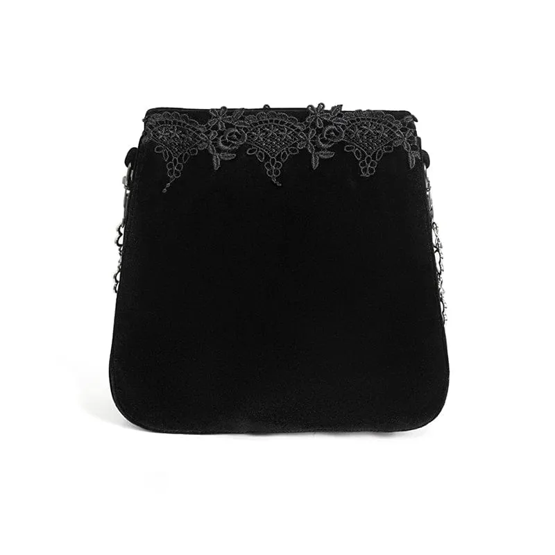 Women's Gothic Floral Embroidered Beaded Bag