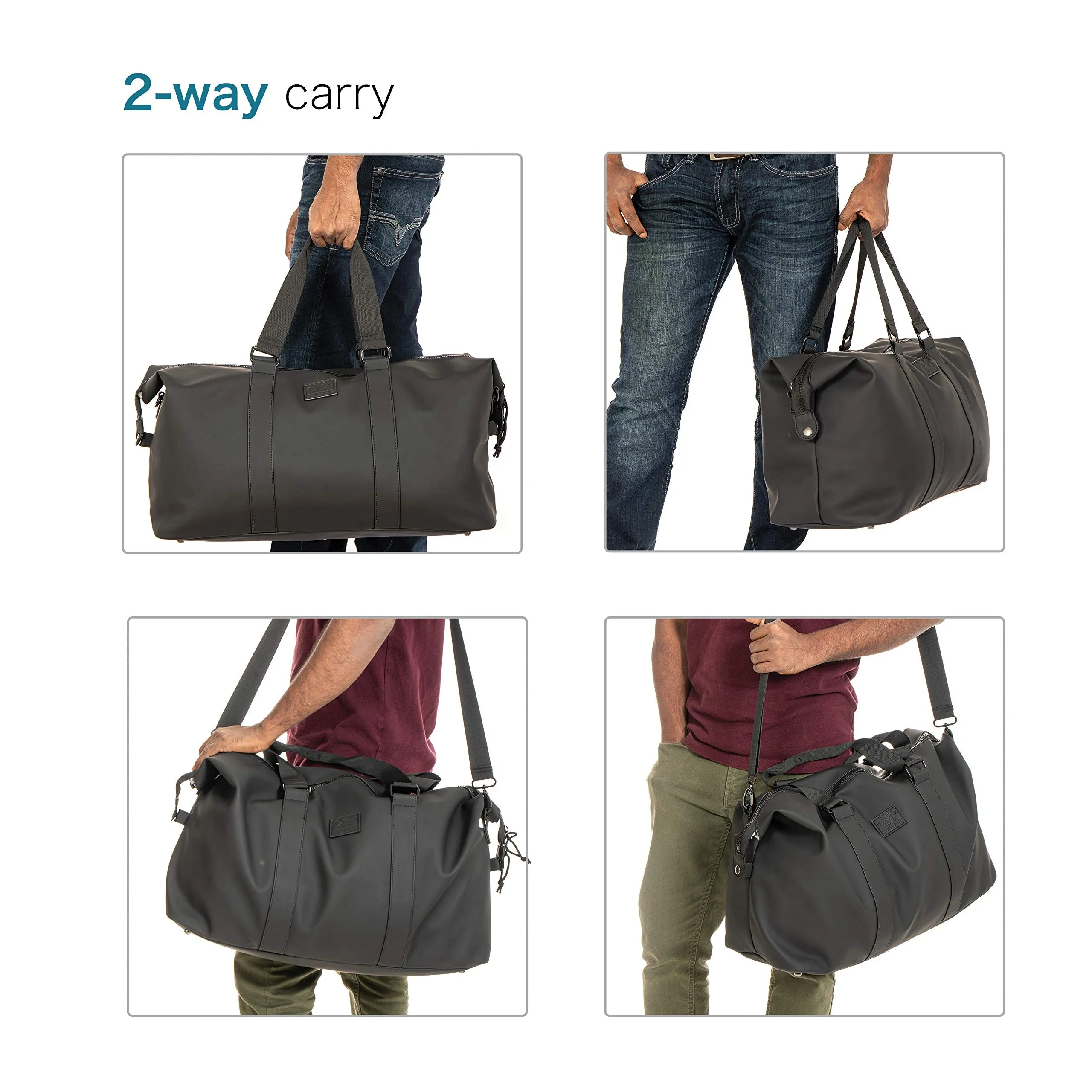 X RAY Men's Women's Carry-All Weekend Waterproof Travel Duffle Bag