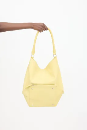 Yellow Leather Shoulder Bag